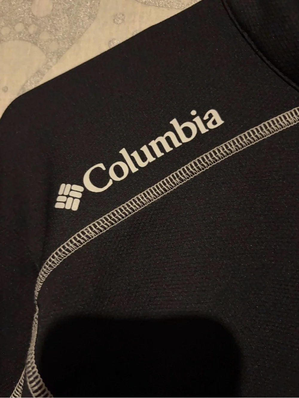 Columbia Golf 1/4 Zip Pullover Jacket Black w/ Contrast Stitch | Men’s Med